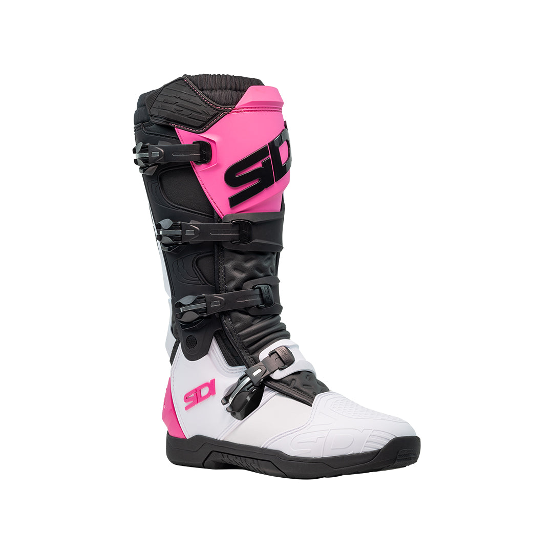 Sidi X-Power SC CE MX Boots White/Black/Pink