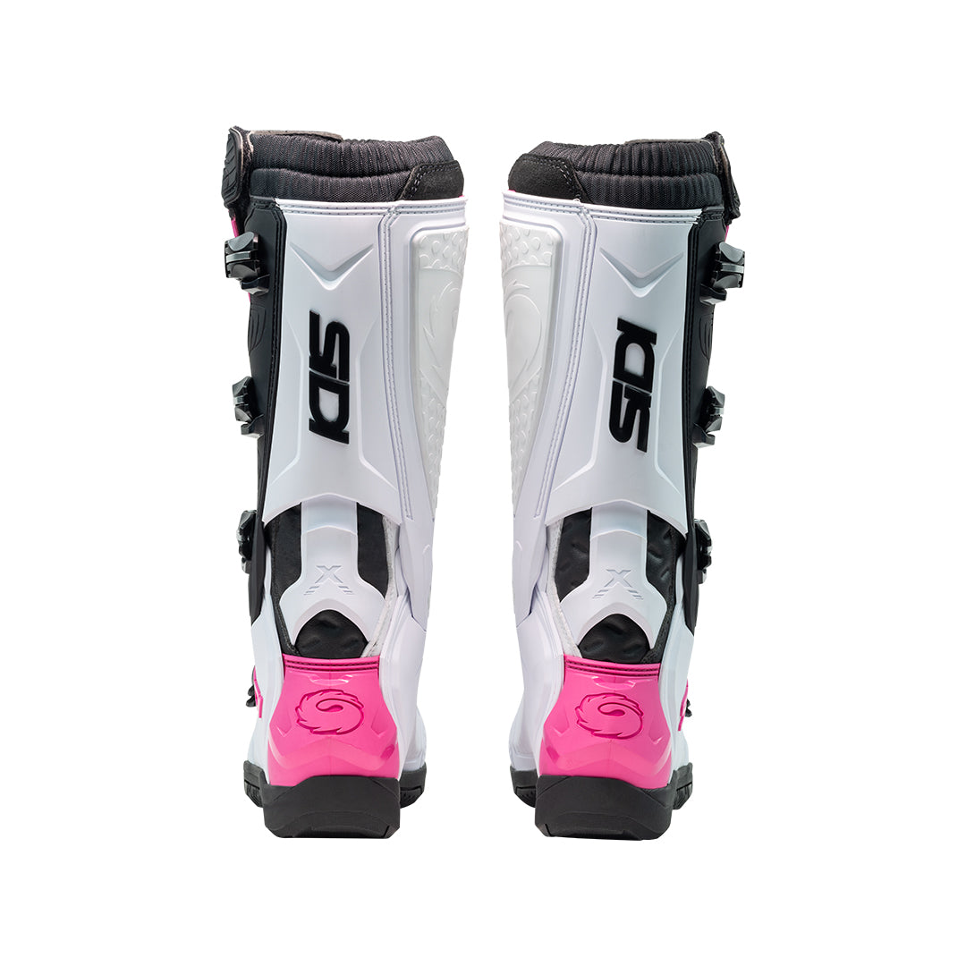 Sidi X-Power SC CE MX Boots White/Black/Pink