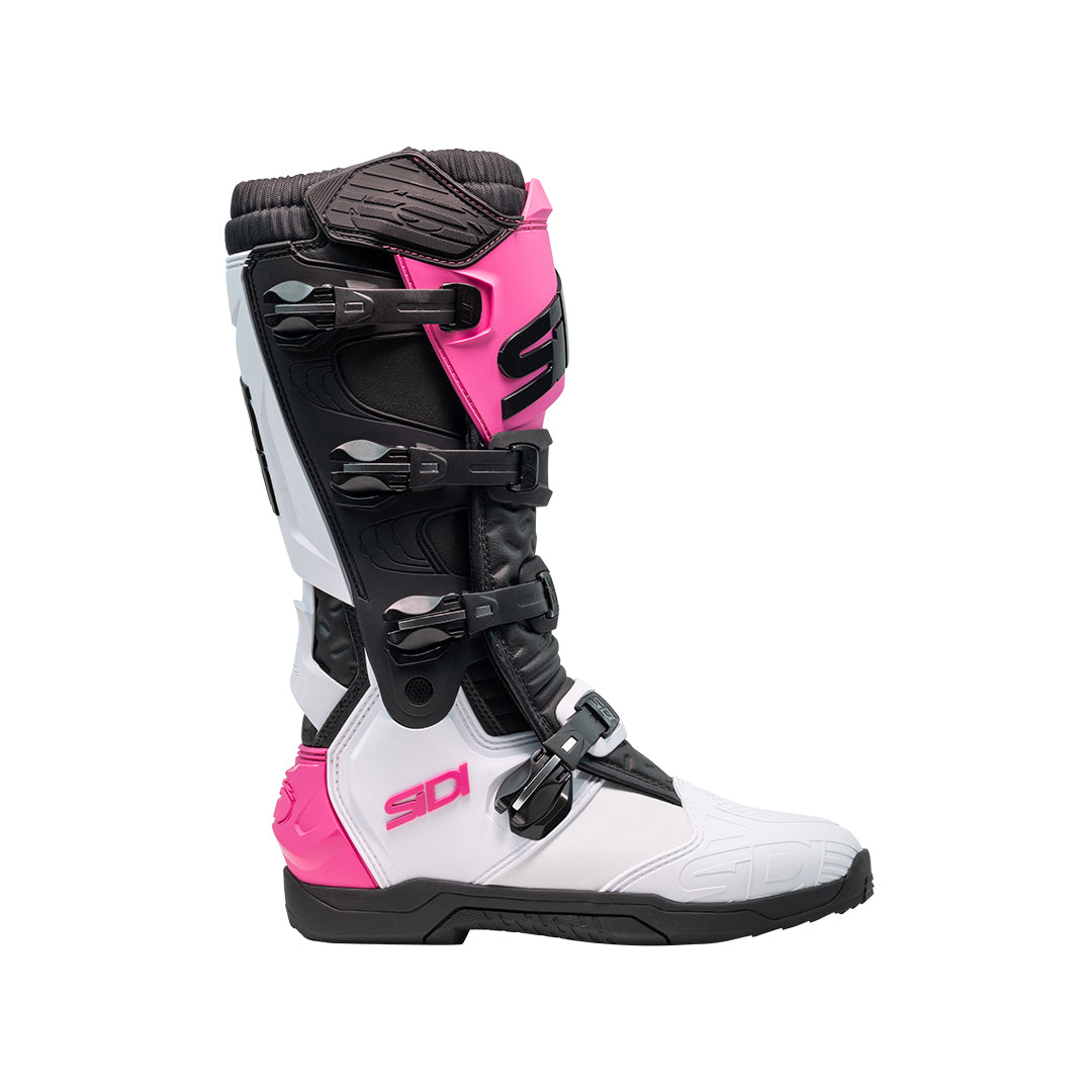 Sidi X-Power SC CE MX Boots White/Black/Pink