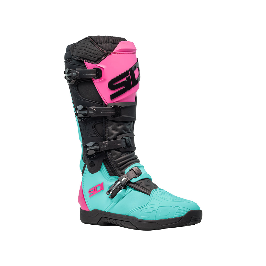 Sidi X-Power SC Mint, Black & Pink Motorcycle Boots