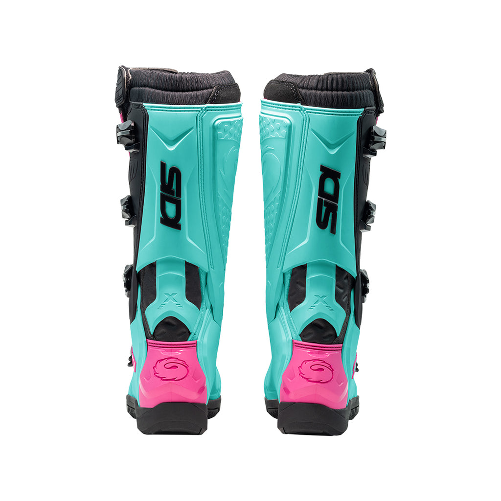 Sidi X-Power SC CE motocross MX Boots Mint/Black/Pink enduro