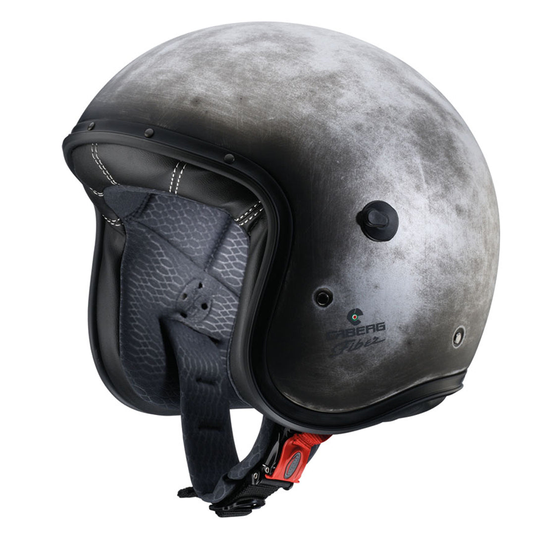 caberg grey and black design open face motorbike helmet
