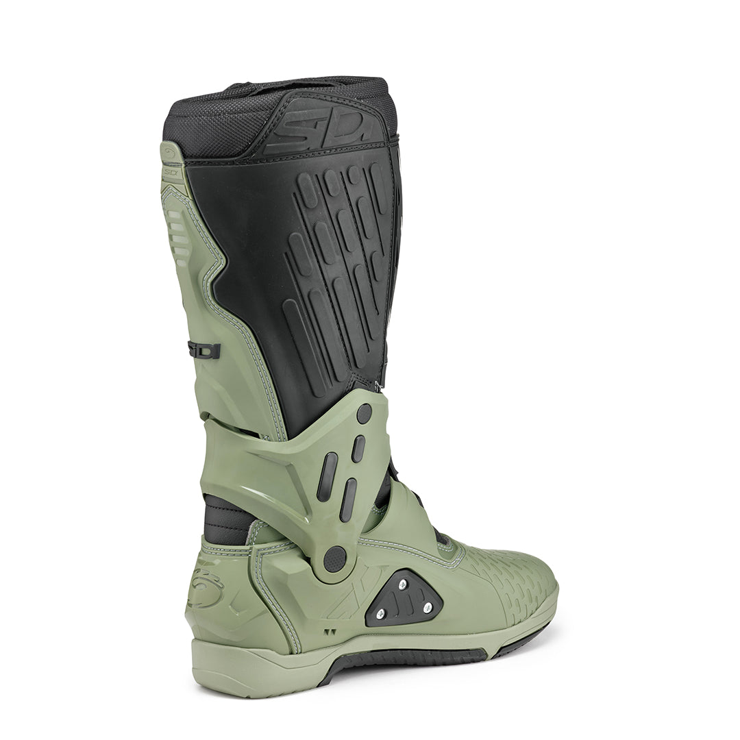 Sidi Crossair Enduro Motocross Army & Black Motorcycle Boots