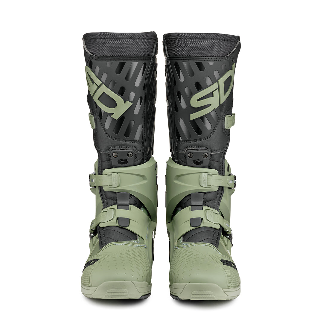 Sidi Crossair Enduro Motocross Army & Black Motorcycle Boots