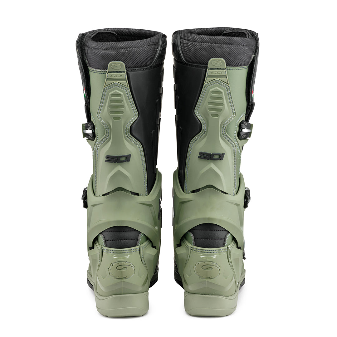 Sidi Crossair Enduro Motocross Army & Black Motorcycle Boots