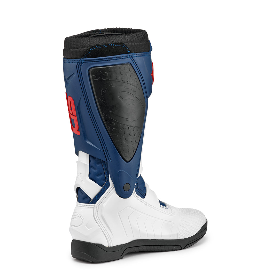 Sidi X-Power SC White, Navy & Red Motorcycle Boots