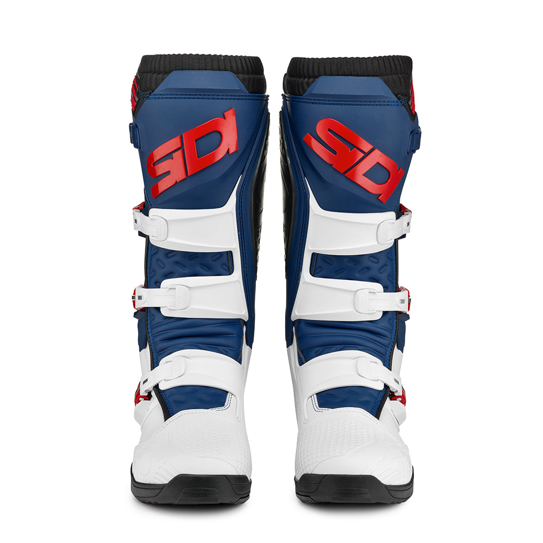 Sidi X-Power SC White, Navy & Red Motorcycle Boots