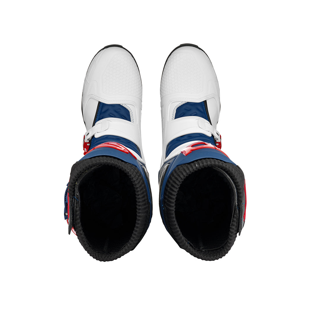 Sidi X-Power SC White, Navy & Red Motorcycle Boots