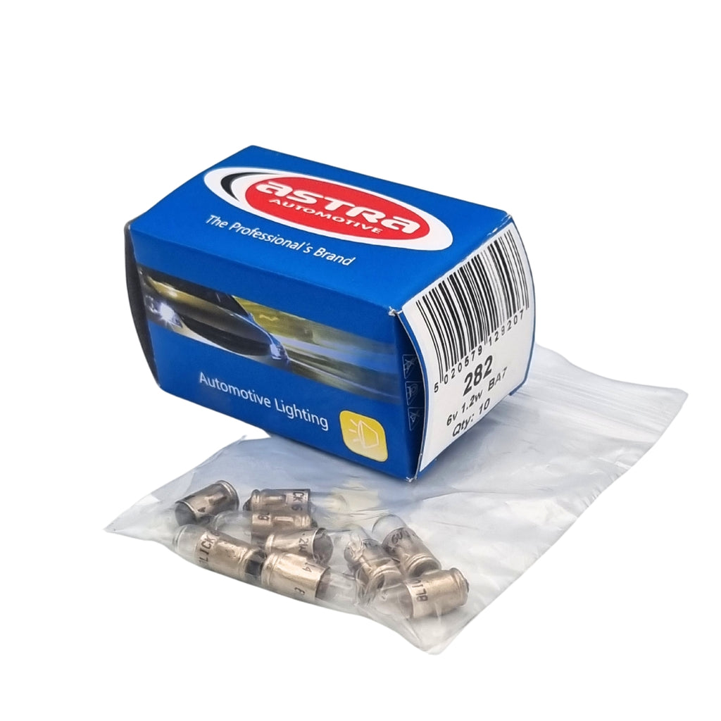 Bulbs 282/B106B 6v 1.2/1.5W BA7S 7mm [Box 10]