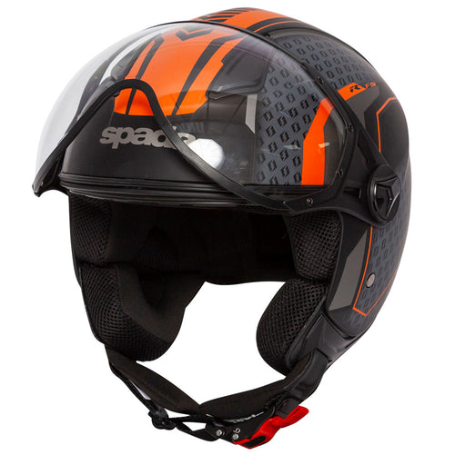 Spada Hellion Motorcycle Helmet Arrow Black/Orange
