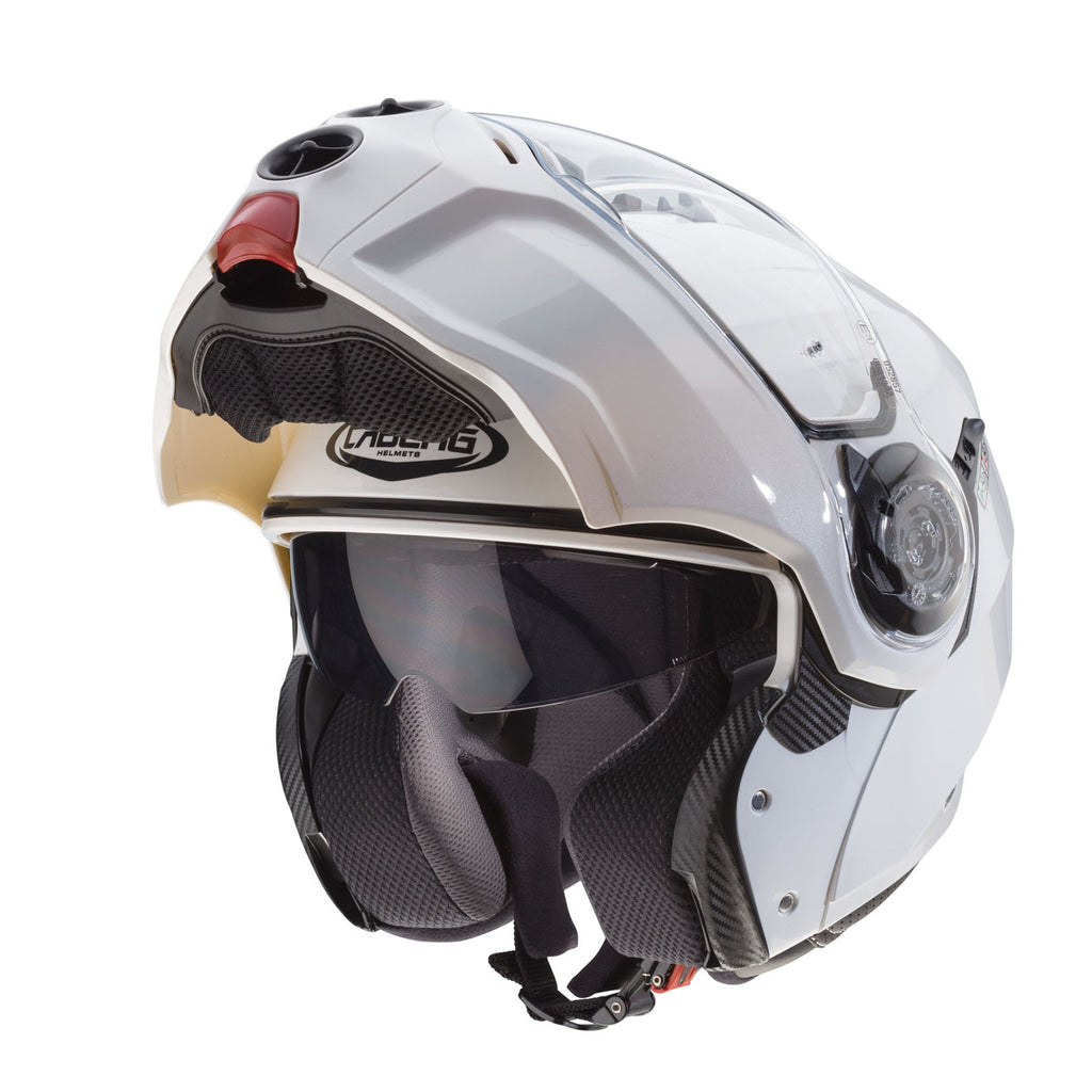 Caberg Droid  Motorcycle Helmet - Metal White