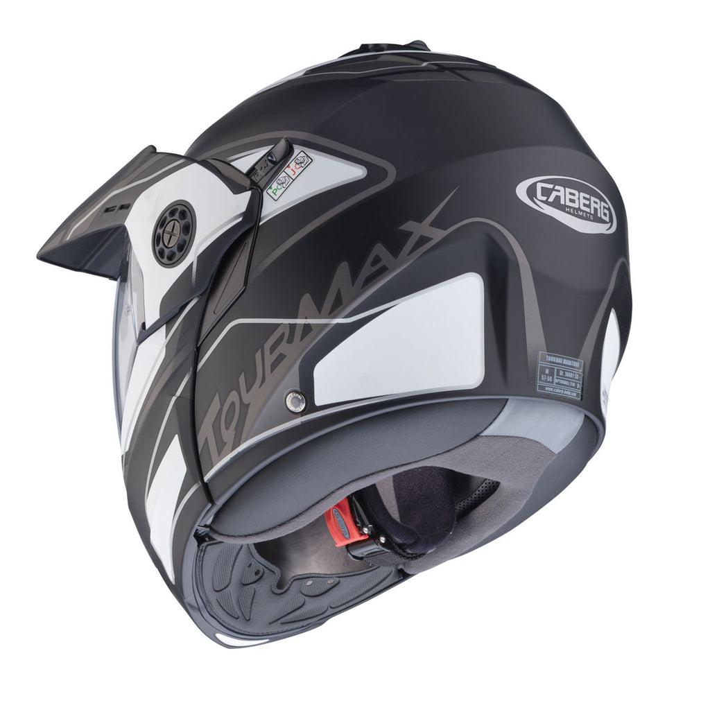 Caberg Tourmax Marathon Motorcycle Helmet - Matt Black/Wht/Anth