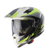 Caberg X-Trace Spark Motorcycle Helmet - Matt Blk/Anth/Yell Flo