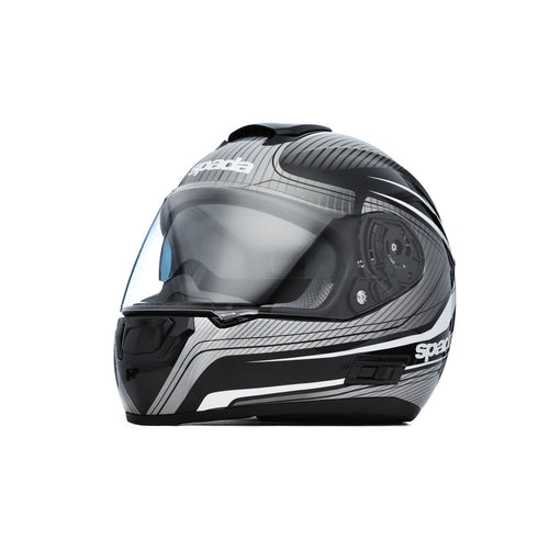 Spada SP16 Monarch Black/Silver/White Helmet