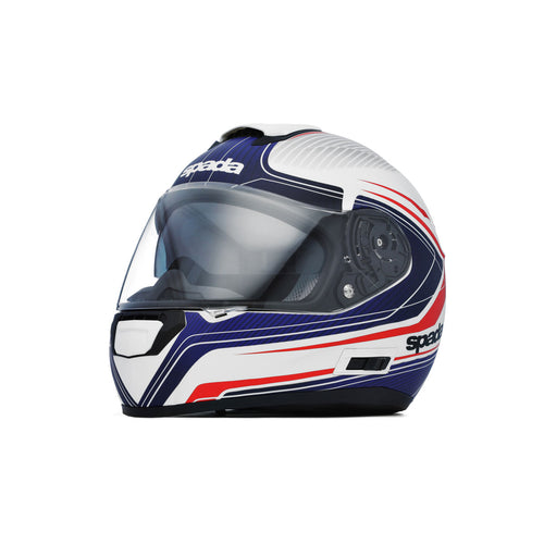 Spada SP16 Monarch Matt White/Red/Blue Helmet