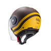 Caberg Uptown Motorcycle Helmet - Chrono Brown/Mustard Yellow