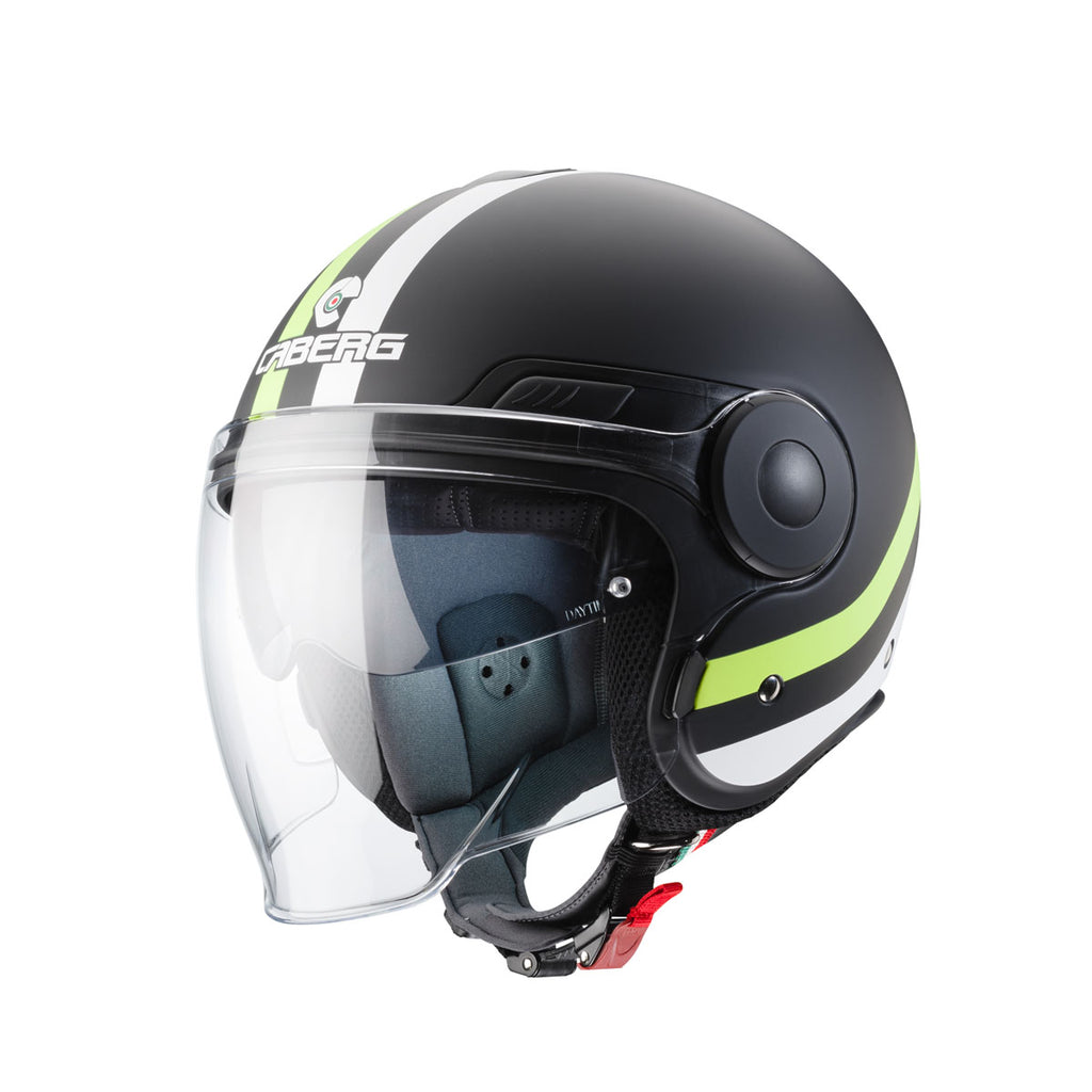 Caberg Uptown Chrono Matt Black/Yellow/Fluo Helmet S/O