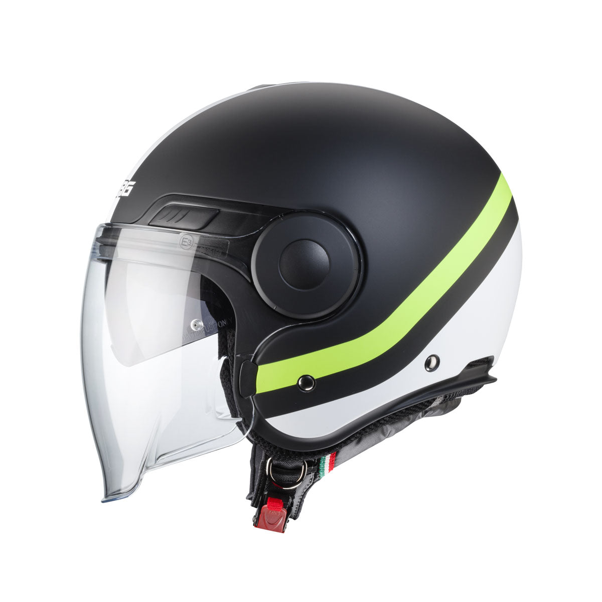 Caberg Uptown Chrono Matt Black/Yellow/Fluo Helmet S/O