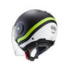 Caberg Uptown Motorcycle Helmet - Chrono Matt Black/Yellow Flo Special