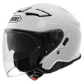 Shoei J-Cruise 2 open face motorcycle helmet in gloss white with large CJ-2 visor