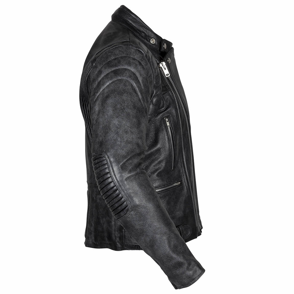 Spada Leather Motorcycle Jacket - Road Black