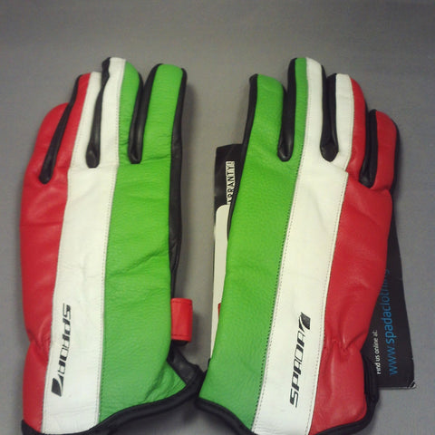 Spada Leather Gloves Fifty2 Italia Blk/Red/Grn/White Ladies