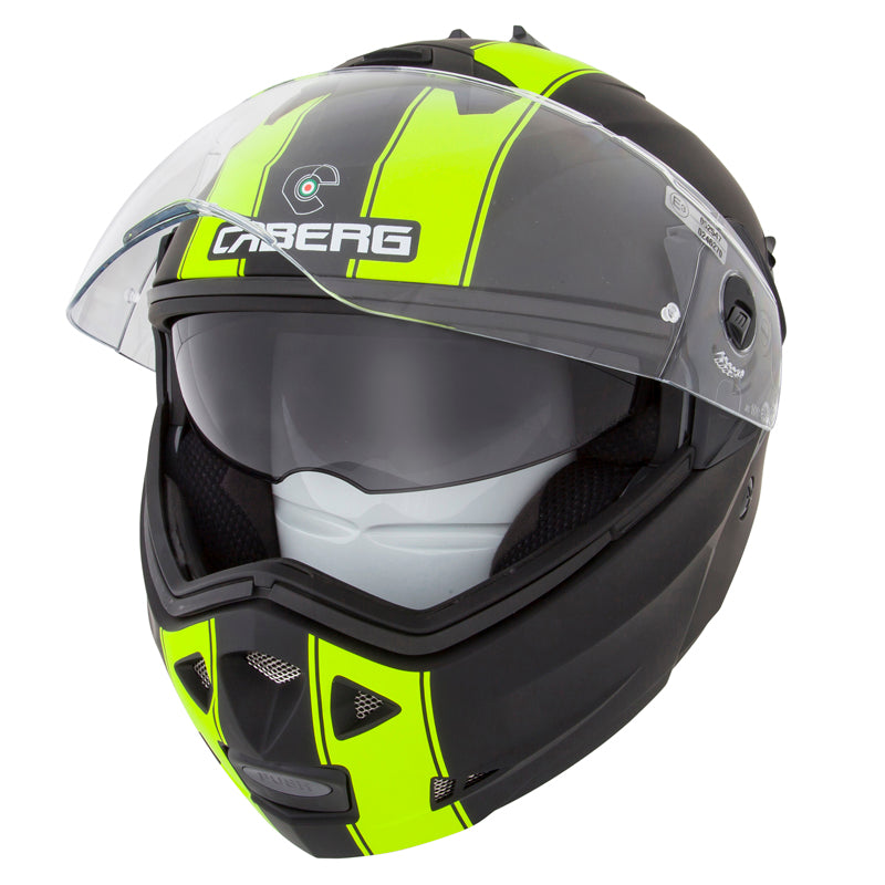 Caberg Duke II Legend Motorcycle Helmet - Matt Black/Fluo