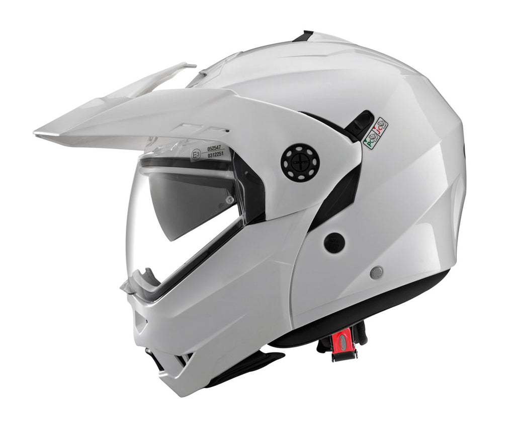 Caberg Tourmax Motorcycle Helmet - Metal White