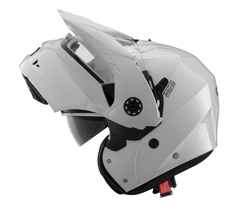 Caberg Tourmax Motorcycle Helmet - Metal White