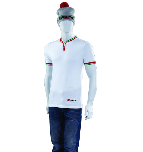 Sidi Casuals T-Shirt-Regal Button White