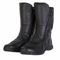 pair of black hurricane 2 spada motorcycle boots with accordion details