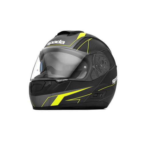 Spada SP16 Motorcycle Helmet Linear - Black/Yellow/Anthracite