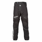 front of black short leg motorcycle trousers for women