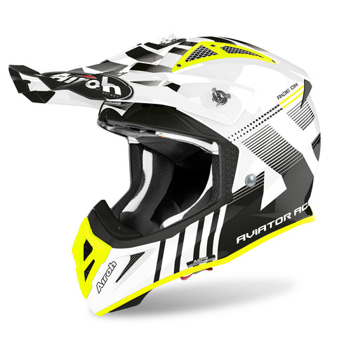 Airoh Aviator Ace Nemesi White Gloss Helmet