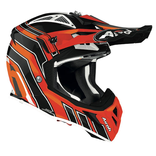 Airoh Aviator Ace Art Motorcycle Helmet - Orange Gloss