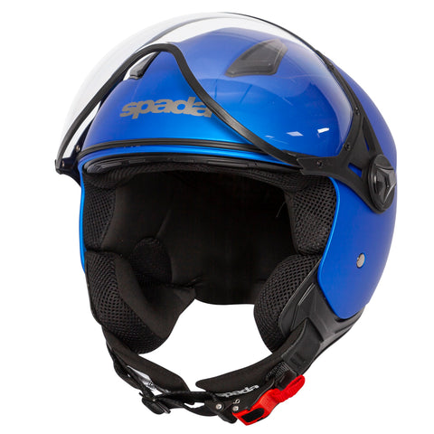 Spada Hellion Motorcycle Helmet - Matt Bright Blue