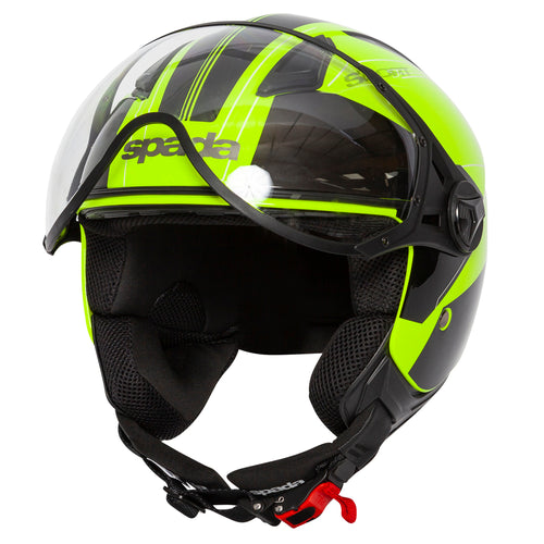 Spada Hellion Motorcycle Helmet - Twist Yellow