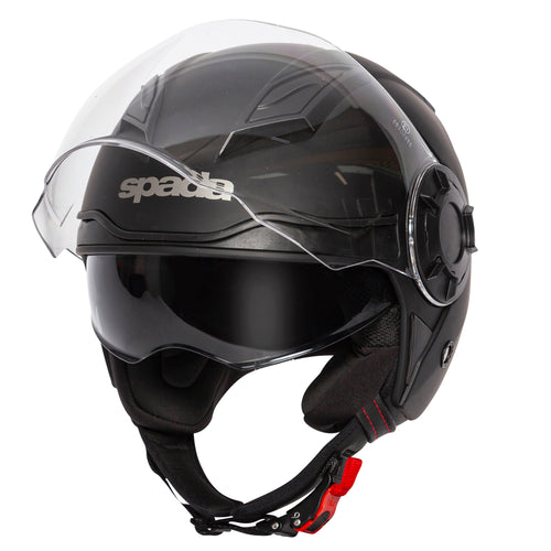 Spada Lycan Matt Black Motorcycle Helmet