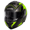 Spada Orion Motorcycle Helmet Whip Matt Black/Fluo yellow