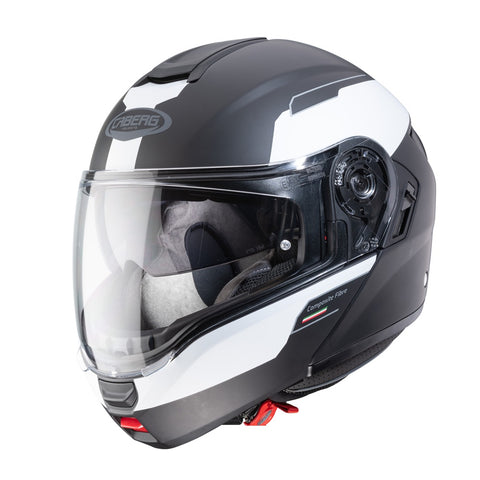 Caberg Levo Prospect Matt Black/White Flip Up Motorcycle Helmet