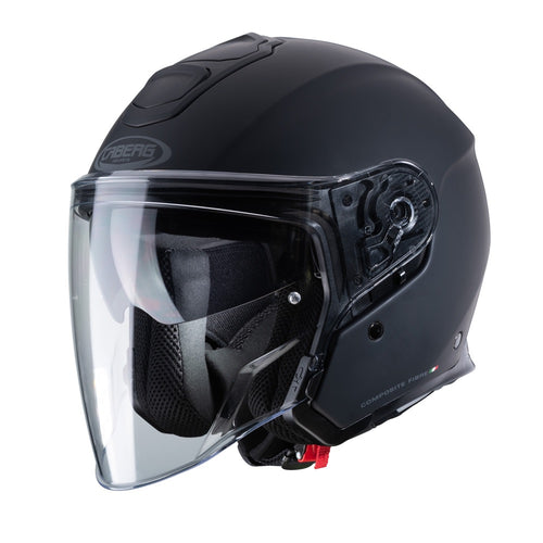 Caberg Flyon Matt Black Open Face Motorcycle Helmet S/O