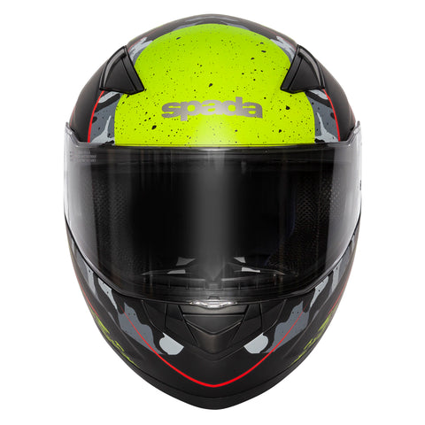 Spada Raiden Motorcycle Helmet - Camo Yellow