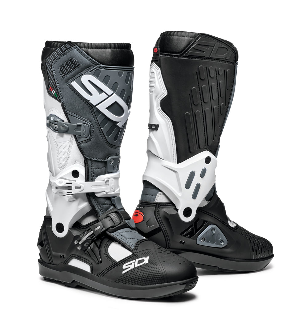 Sidi Atojo SRS Motorcycle Boots - White/Black/Grey