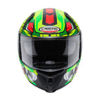 Caberg Avalon Giga Matt Black, Yellow Fluo and Red Fluo Motorbike Helmet