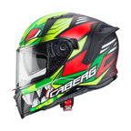 Caberg Avalon Giga Matt Black, Yellow Fluo and Red Fluo Motorbike Helmet