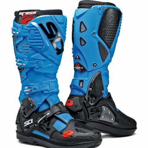 Sidi Crossfire 3 SRS Motocross Boots MX Enduro Light Blue/Black CE