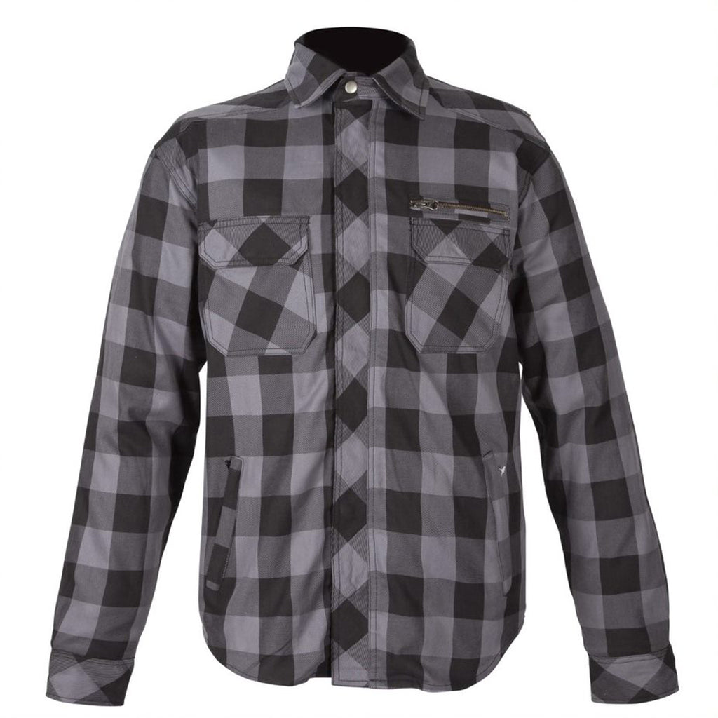 Spada Maine CE Jacket Black And Grey Check Shirt