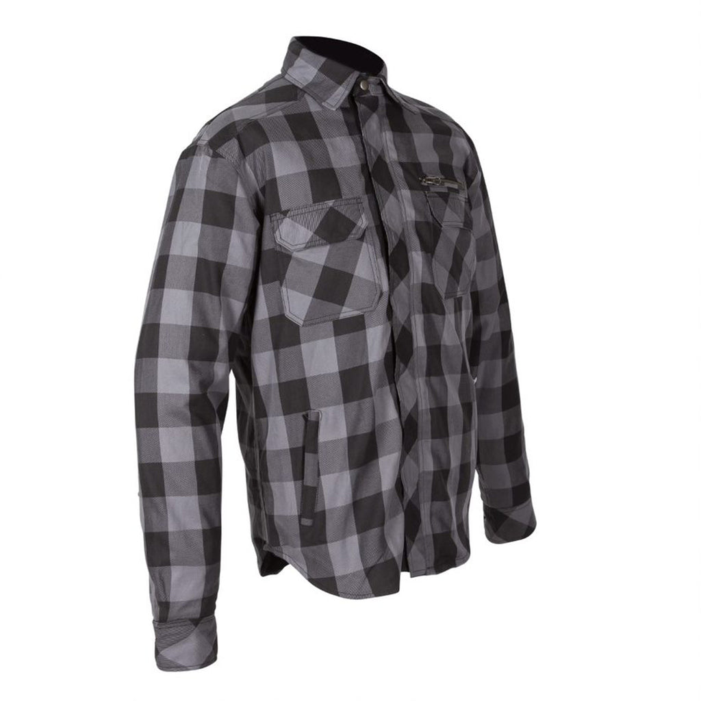 Spada Maine CE Jacket Black And Grey Check Shirt