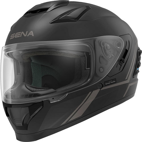Sena Stryker Full Face Helmet With Mesh Interscom Matt Black
