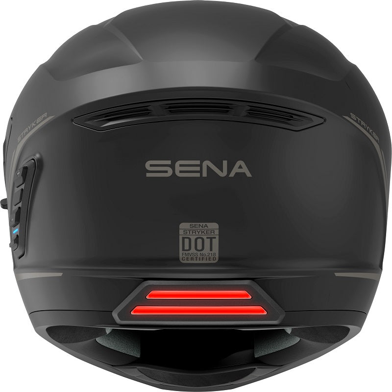 Sena Stryker Full Face Helmet With Mesh Interscom Matt Black